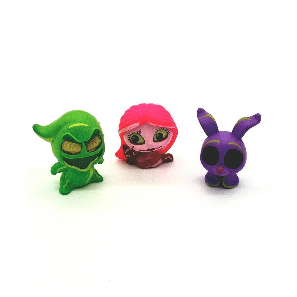 Disney Doorables Neon Pop Nightmare Before Christmas Sally Zero Oogie 3 Pack